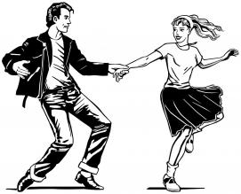 Coloriage danseur danseuse 125